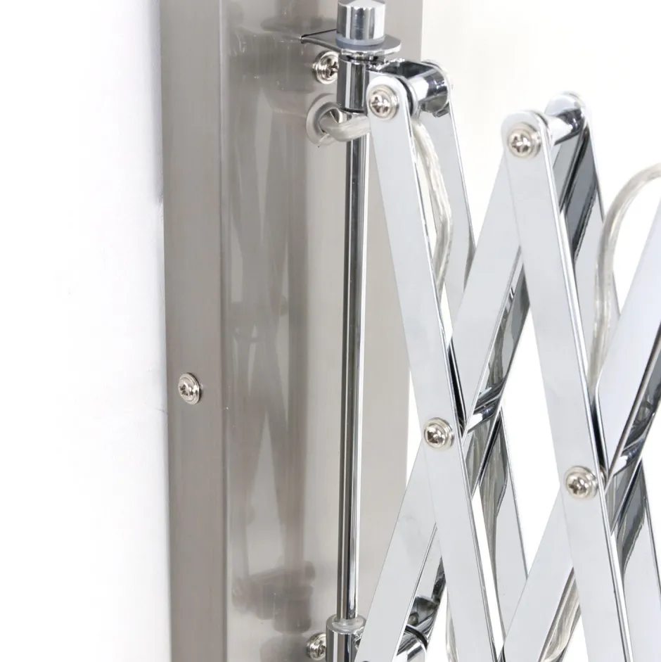 Spots|Wandleuchten*Steinhauer Ausziehbarer Wandspot Metall E27 dimmbar mit Stecker