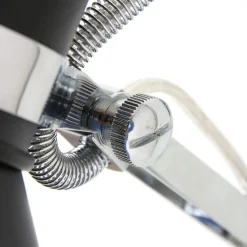 Steinhauer Ausziehbarer Wandspot Schwarz dimmbar E27 mit Stecker< Wohnzimmerlampen|Metall Lampen