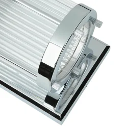 Glaslampen|Designerlampen*Elstead Bad Wandlampe in Chrom IP44 Design Leuchte ERVA