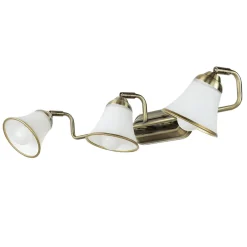 Küchenlampen|Glaslampen*Easylight Bad Wandlampe 3xE14 67cm drehbar Jugendstil GRANDO