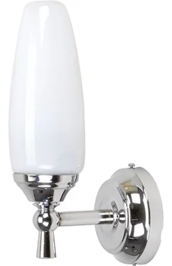 Lido Bad Wandleuchte aus Messing in Chrom Weiß rostfrei< Wandleuchten|Moderne Lampen