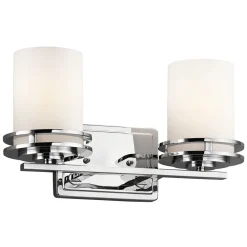 Wandleuchten|Badezimmer Lampe*Elstead Badezimmer Lampe LED IP44 in Chrom Weiß ALADYN