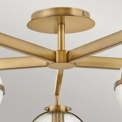 Elstead Badezimmerlampe Decke Glas Metall E14 IP44 81,3 cm breit< Deckenleuchten|Badezimmer Lampe