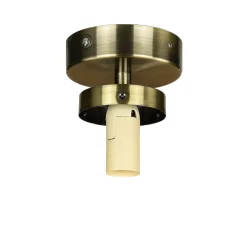 Wohnzimmerlampen|Glaslampen*Easylight Badezimmerlampe Decke in Messing Weiß Glas Kugel