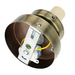 Wohnzimmerlampen|Glaslampen*Easylight Badezimmerlampe Decke in Messing Weiß Glas Kugel