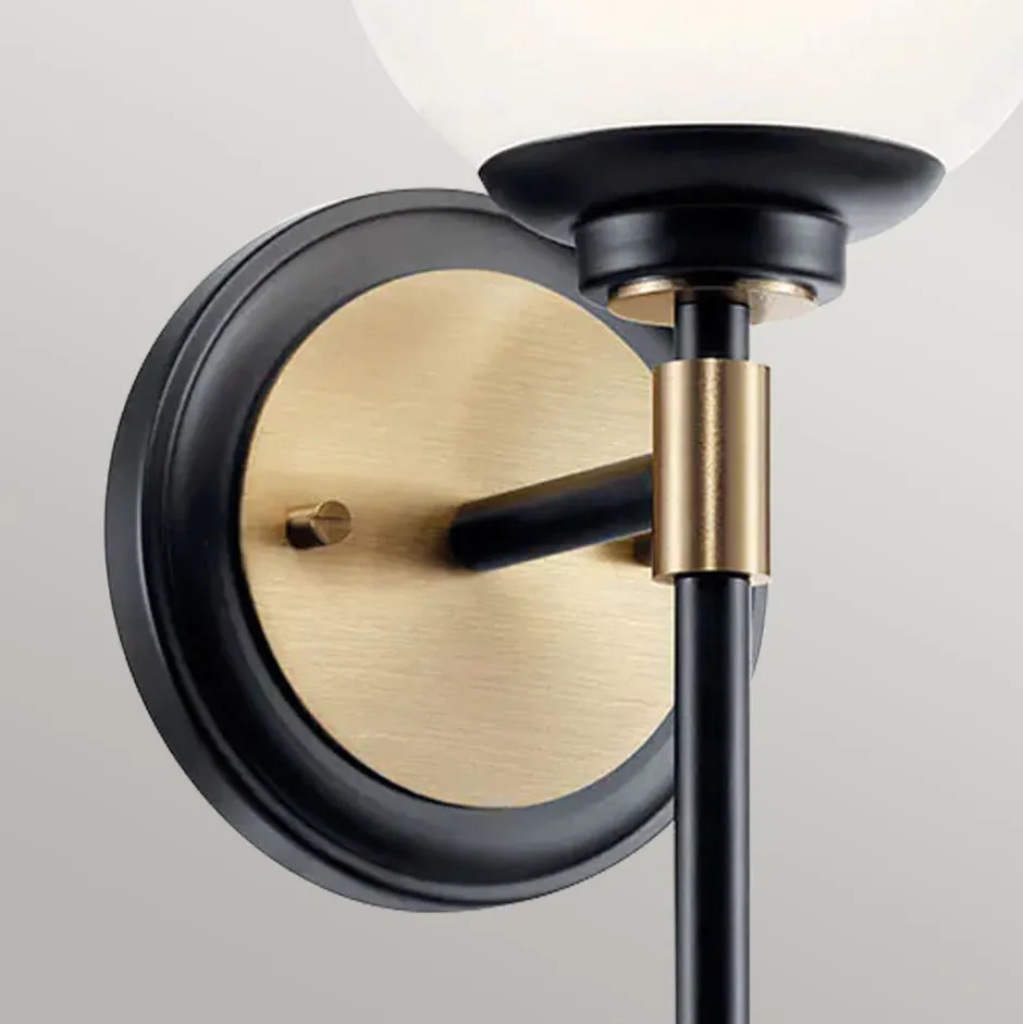 Elstead Badezimmerlampe IP44 LED G9 34,8 cm hoch Metall Glas< Wandleuchten|Metall Lampen