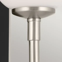 Wandleuchten|Metall Lampen*Elstead Badezimmerlampe LED G9 IP44 Glas Metall H: 33,8 cm 3000 K