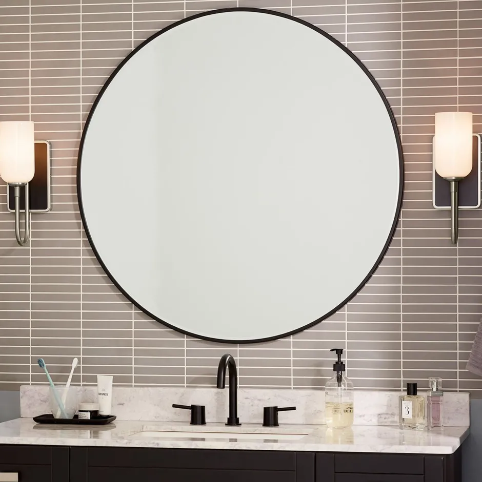 Wandleuchten|Metall Lampen*Elstead Badezimmerlampe LED G9 IP44 Glas Metall H: 33,8 cm 3000 K