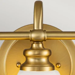 Elstead Badezimmerlampe LED G9 IP44 B: 61 cm Messing Weiß< Wandleuchten|Badezimmer Lampe