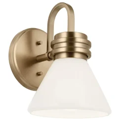 Elstead Badezimmerlampe Metall Glas mit LED G9 IP44 24 cm hoch< Wandleuchten|Küchenlampen