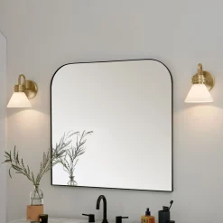 Elstead Badezimmerlampe Metall Glas mit LED G9 IP44 24 cm hoch< Wandleuchten|Küchenlampen