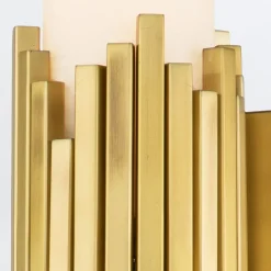 Wandleuchten|Flurlampen*Elstead Badezimmerlampe Wand LED G9 55,9 cm hoch Metall Glas IP44