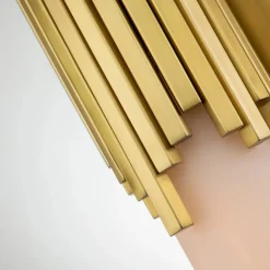 Wandleuchten|Flurlampen*Elstead Badezimmerlampe Wand LED G9 55,9 cm hoch Metall Glas IP44