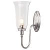 Elstead Badezimmerleuchte aus Messing LED in Nickel IP44< Wandleuchten|Metall Lampen