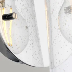 Küchenlampen|Metall Lampen*Elstead Badezimmerleuchte E27 IP44 H: 24,4 cm Metall Glas