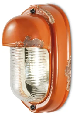 Wohnzimmerlampen|Glaslampen*Ferroluce Badezimmerleuchte Keramik Glas H: 24 cm E27 Maritim