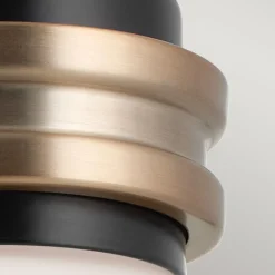 Wandleuchten|Küchenlampen*Elstead Badezimmerleuchte LED G9 IP44 H: 24 cm Metall Glas