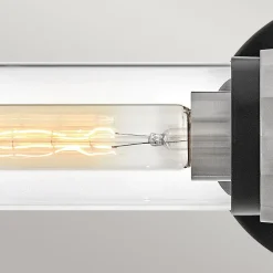 Elstead Badezimmerleuchte Metall Glas B: 56,5 cm IP44 E27 2-flammig< Wandleuchten|Flurlampen