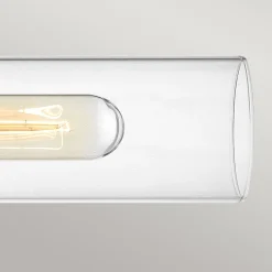 Elstead Badezimmerleuchte Metall Glas B: 56,5 cm IP44 E27 2-flammig< Wandleuchten|Flurlampen