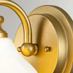 Elstead Badezimmerleuchte Metall Glas H: 19,1 cm IP44 mit G9 LED< Wandleuchten|Badezimmer Lampe