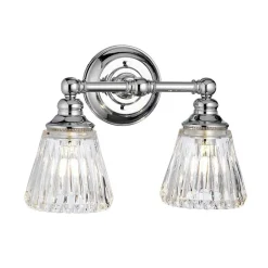 Elstead Badezimmerleuchte Wand LED G9 IP44 B: 35,2 cm Metall Glas< Wandleuchten|Badezimmer Lampe