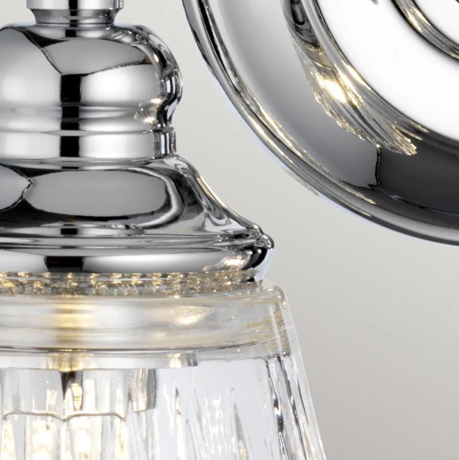 Elstead Badezimmerleuchte Wand LED G9 IP44 B: 35,2 cm Metall Glas< Wandleuchten|Badezimmer Lampe