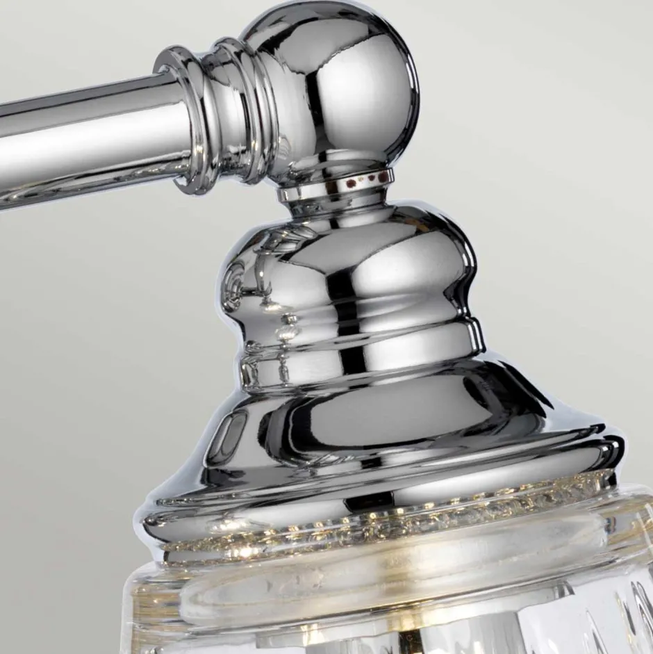 Elstead Badezimmerleuchte Wand LED G9 IP44 B: 35,2 cm Metall Glas< Wandleuchten|Badezimmer Lampe