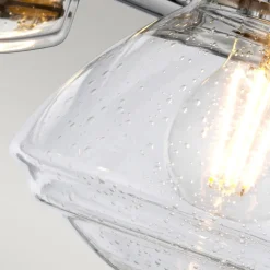 Elstead Badezimmerleuchte Wand Metall Glas 44,9 cm breit IP44 E27< Flurlampen|Metall Lampen