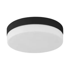 Deckenleuchten|Flurlampen*TK Lighting Badlampe Decke IP44 Badezimmer Ø 29 cm rund Weiß Schwarz