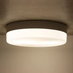 Deckenleuchten|Flurlampen*TK Lighting Badlampe Decke IP44 Badezimmer Ø 29 cm rund Weiß Schwarz