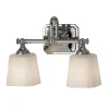 Elstead Badlampe LED Chrom Weiß blendarm Jugendstil IP44< Wandleuchten|Designerlampen