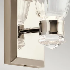 Elstead Badlampe LED Metall Glas H: 24,7 cm IP44 3000 K warmweiß< Led Lampen|Wandleuchten