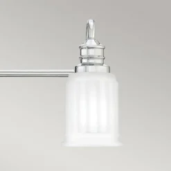 Wandleuchten|Badezimmer Lampe*Elstead Badlampe Metall Glas 61 cm breit IP44 G9 3-flammig