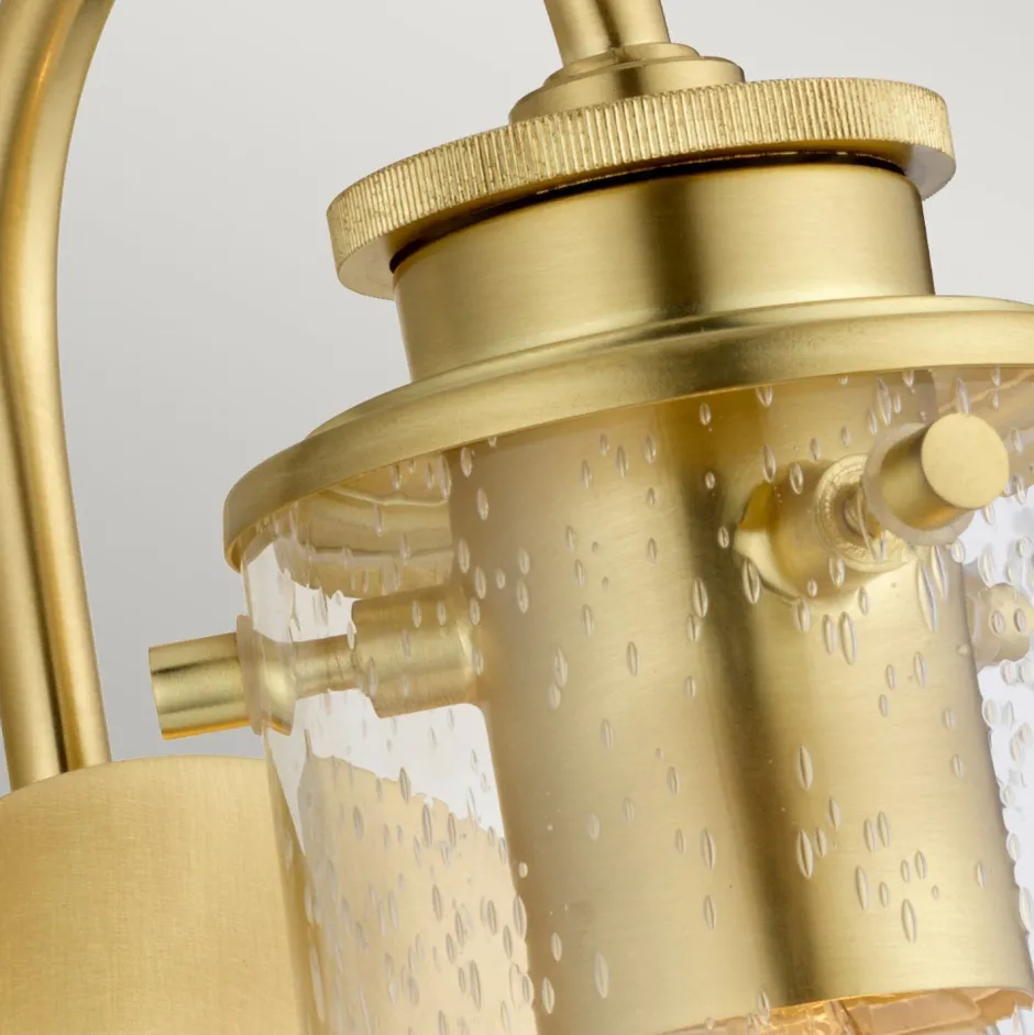 Wandleuchten|Badezimmer Lampe*Elstead Badlampe Metall Glas E27 IP44 24,4 cm hoch SAIDA