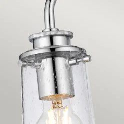 Elstead Badlampe Wand IP44 60,3 cm breit 3-flammig Chrom Glasschirm< Flurlampen|Küchenlampen