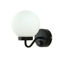 Easylight Badlampe Wand IP44 Schwarz Weiß Glasschirm TOHO< Glaslampen|Kugellampen