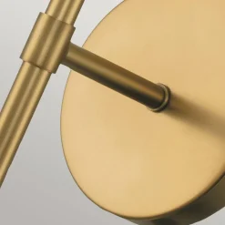 Wandleuchten|Badezimmer Lampe*Elstead Badlampe Wand Metall Glas IP44 H: 40,3 cm in Messing Antik