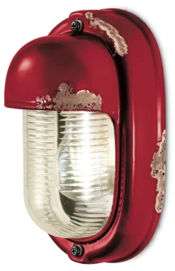 Wohnzimmerlampen|Glaslampen*Ferroluce Badleuchte Glas Keramik E27 24 cm hoch Maritim