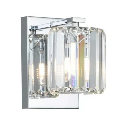 Elstead Badleuchte LED G9 Kristall IP44 in Chrom B: 12 cm klein< Wandleuchten|Badezimmer Lampe