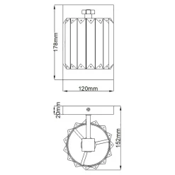 Elstead Badleuchte LED G9 Kristall IP44 in Chrom B: 12 cm klein< Wandleuchten|Badezimmer Lampe