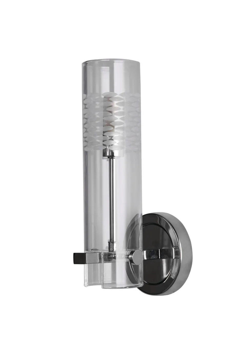 Wandleuchten|Wohnzimmerlampen*Searchlight Badleuchte Wand IP44 H: 28,5 cm Chrom Klar G9