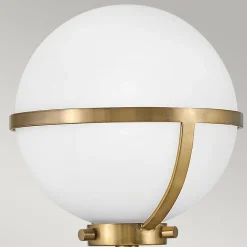 Elstead Badleuchte Wand Metall Glas IP44 H: 40,3 cm Kugel Schirm< Wandleuchten|Badezimmer Lampe