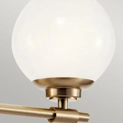 Elstead Badleuchte Wand mit 2x G9 LED 37,3 cm breit IP44 Glas Metall< Wandleuchten|Metall Lampen