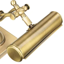 Schreibtischlampen|Metall Lampen*Giovanni Battista Bankerlampe Messing massiv verstellbar 26 cm E27