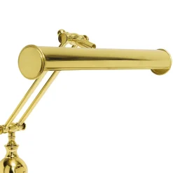 Tischlampen|Badezimmer Lampe*Giovanni Battista Bankerlampe Messing poliert E14 H: 43 cm Jugendstil