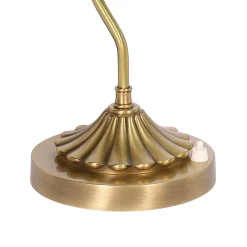 Giovanni Battista Bankerleuchte Gün Bronze H: 30 cm aus Messing Glas E27< Tischlampen|Bürolampen