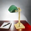 Bürolampen|Lampen Aus Aller Welt*Giovanni Battista Bankerleuchte Gold 24K aus Echt-Messing Premium