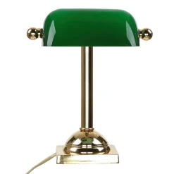 Bürolampen|Lampen Aus Aller Welt*Giovanni Battista Bankerleuchte Gold 24K aus Echt-Messing Premium