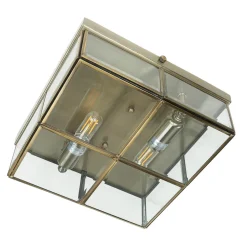 Searchlight Bauhaus Deckenleuchte Deckenlampe Bronze farben< Deckenleuchten|Flurlampen