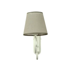 Lamkur Beige Wandlampe Stoff Landhaus ABUELA Leuchte< Wandleuchten|Rustikale Lampen